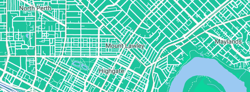 Map showing the location of Doc Hayward's Plumbing & Gas Service in Mount Lawley, WA 6050