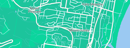 Map showing the location of Aylett Stephen Plumbing in Mount Ousley, NSW 2519