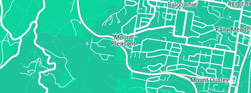 Map showing the location of Ben Leckey Plumbing Services in Mount Pleasant, NSW 2519