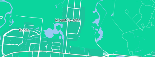 Map showing the location of Franzmann Plumbing in Mount St John, QLD 4818