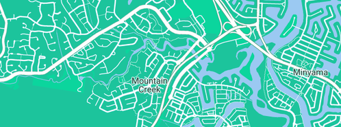 Map showing the location of All Time Plumbing Sunshine Coast in Mountain Creek, QLD 4557