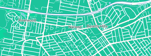 Map showing the location of OzLink Plumbing Services in Narwee, NSW 2209