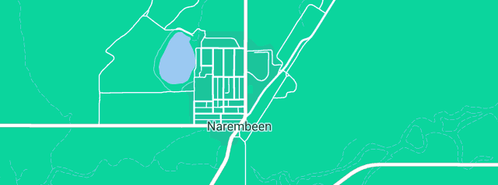 Map showing the location of Hall Drainage in Narembeen, WA 6369