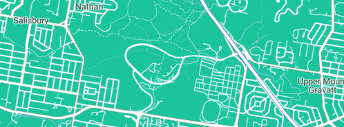 Map showing the location of CREW Plumbing Services in Nathan, QLD 4111