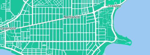 Map showing the location of Nedlands Plumbing Service in Nedlands, WA 6009