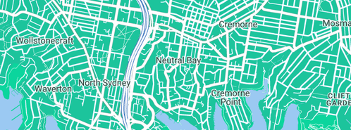 Map showing the location of Whitefield A J in Neutral Bay, NSW 2089