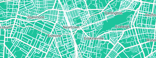 Map showing the location of Richard Knight Plumbing in Newtown, NSW 2042