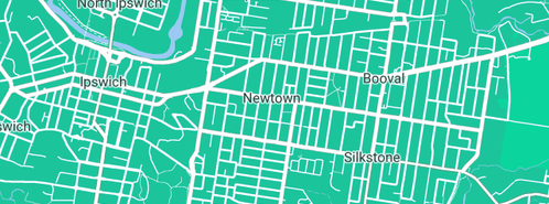 Map showing the location of Ipswich Town & Country Plumbing in Newtown, QLD 4305