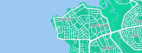 Map showing the location of Full On Plumbing & Gas in Nightcliff, NT 810