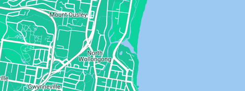 Map showing the location of Beautiful Illusions in North Wollongong, NSW 2500