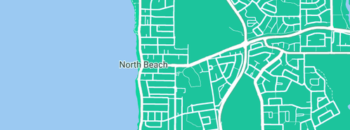 Map showing the location of Atkins Ian Civil in North Beach, WA 6020