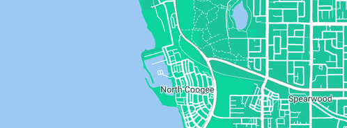 Map showing the location of Liquid Force Plumbing & Gas in North Coogee, WA 6163