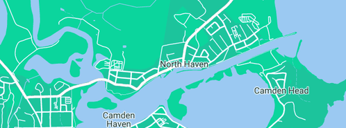 Map showing the location of Moore in North Haven, NSW 2443