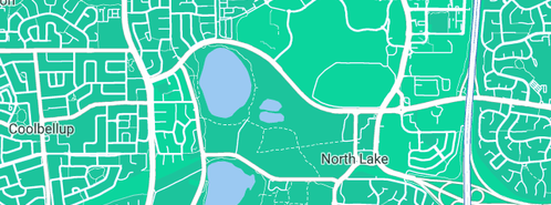 Map showing the location of Limitless Plumbing and Gas in North Lake, WA 6163