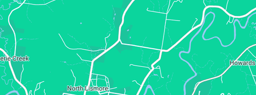 Map showing the location of Lismore City Plumbing in North Lismore, NSW 2480