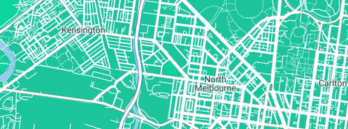 Map showing the location of Crewther Plumbing in North Melbourne, VIC 3051