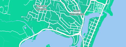 Map showing the location of Tony Fordred Plumbing in North Narrabeen, NSW 2101