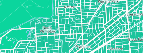 Map showing the location of Hebbard Plumbing in North Plympton, SA 5037