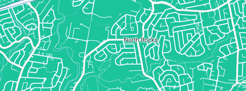 Map showing the location of aclassplumbing in North Rocks, NSW 2151