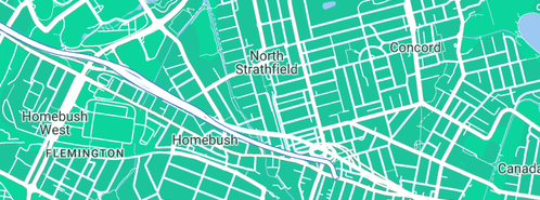 Map showing the location of Speed Ken Pty Ltd in North Strathfield, NSW 2137