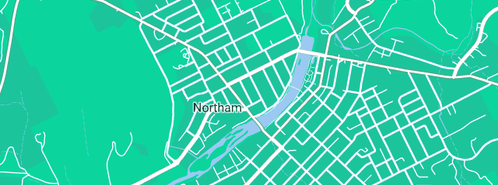 Map showing the location of Blackwell Plumbing in Northam, WA 6401