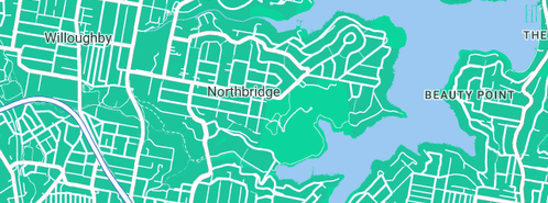 Map showing the location of Safe Stream in Northbridge, NSW 2063