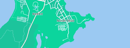 Map showing the location of Central Coast Backflow in Norah Head, NSW 2263