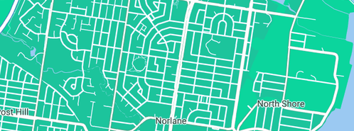 Map showing the location of MKT Plumbing Services Pty Ltd in Norlane, VIC 3214