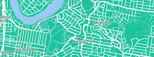 Map showing the location of East Oz Plumbing Pty Ltd in Norman Park, QLD 4170