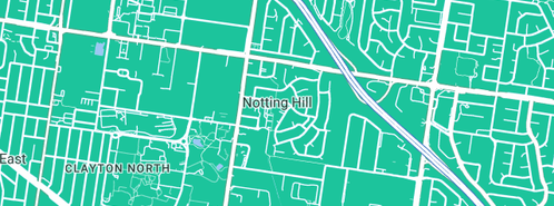 Map showing the location of Cummins Contracting in Notting Hill, VIC 3168