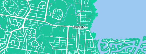 Map showing the location of O A Plumbing And Bathrooms in Ormiston, QLD 4160