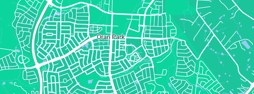 Map showing the location of Dad and Dave's Plumbing in Oran Park, NSW 2570