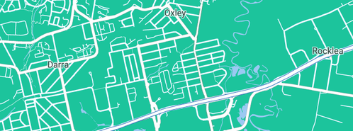 Map showing the location of Drinkwater Plumbing in Oxley, QLD 4075