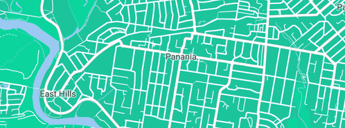 Map showing the location of A.J.W Plumbing in Panania, NSW 2213