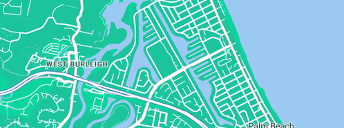 Map showing the location of Tansey Basil in Palm Beach, QLD 4221