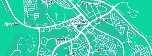 Map showing the location of T.U.Z Plumbing Specialist in Palmerston, NT 830