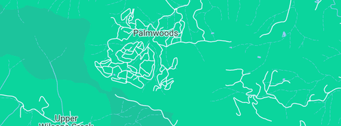 Map showing the location of Scenic Plumbing Pty Ltd in Palmwoods, NSW 2482