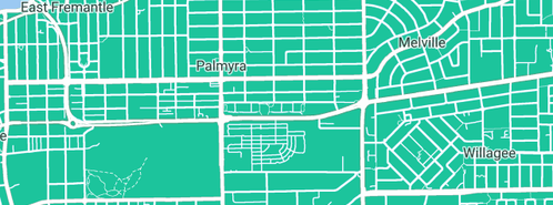 Map showing the location of 2day Plumbing & Gas in Palmyra, WA 6157