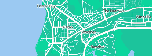 Map showing the location of Aquatech Plumbing in Parap, NT 820