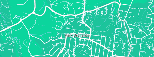 Map showing the location of Metropolitan Plumbing Park Orchards in Park Orchards, VIC 3114