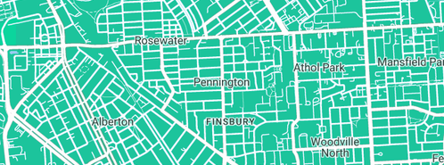 Map showing the location of Pennington Plumbing & Gas Service in Pennington, SA 5013