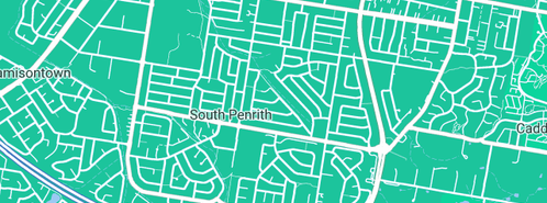 Map showing the location of Edinburgh Plumbing in Penrith South, NSW 2750