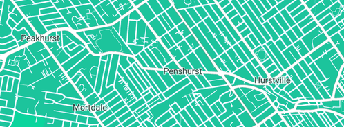 Map showing the location of Plumber Sutherland Shire in Penshurst, NSW 2222