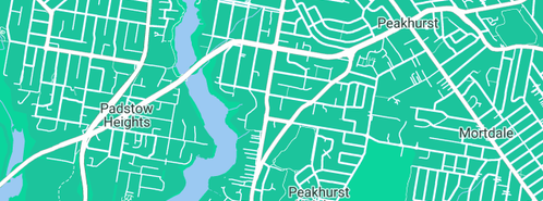 Map showing the location of SPS Plumbers Hills District in Peakhurst, NSW 2210