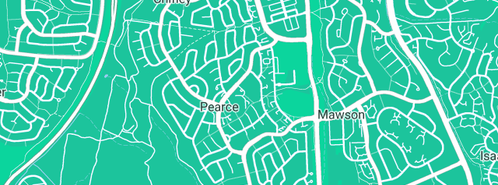 Map showing the location of Aussie Plumbing Services P/L in Pearce, ACT 2607