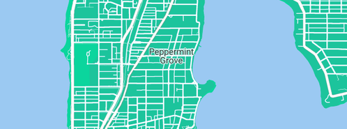 Map showing the location of Mr Emergency Plumbing Cottesloe in Peppermint Grove, WA 6011