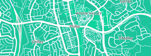 Map showing the location of Tennant Hydraulic Consulting Services Pty Ltd in Phillip, ACT 2606