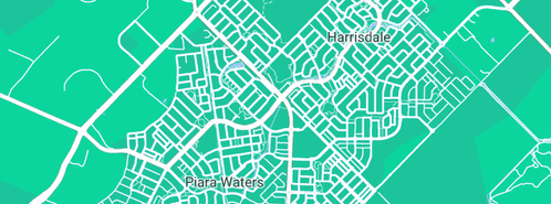 Map showing the location of Clearway Soakwells in Piara Waters, WA 6112