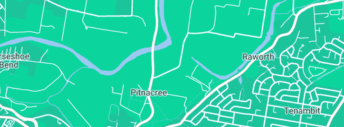 Map showing the location of Lycett Plumbing - Maitland, Newcastle in Pitnacree, NSW 2323