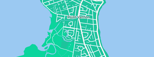 Map showing the location of Clive Ring & Associates in Point Vernon, QLD 4655